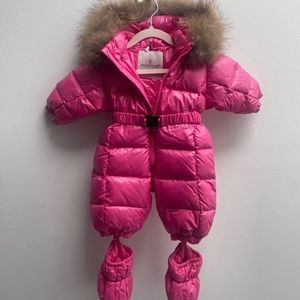 Authentic Moncler kids snowsuit - size 3-6 months